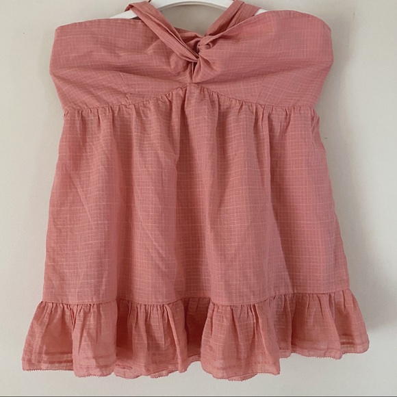GAP Pink Babydoll Front-tie Tank Top (NWT) - Picture 3 of 9